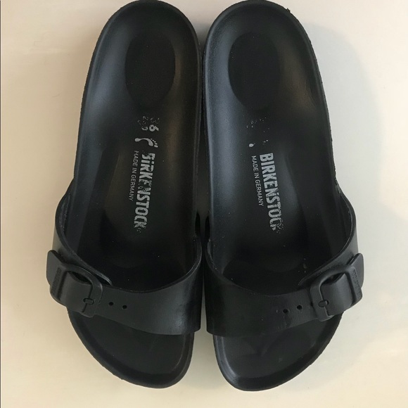 Birkenstock Shoes - Birkenstocks Black Rubber Slides
